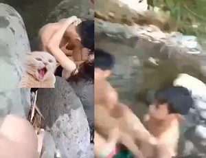 Sex nhóm bạn trẻ địt nhau bên bờ suối cực hay