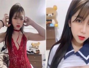 Cô gái xinh đẹp móc bướm