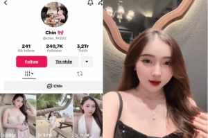 Tiktoker Chin lộ clip ưỡn trên con cu khủng